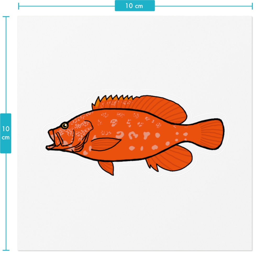 ハナハタ クリアステッカー