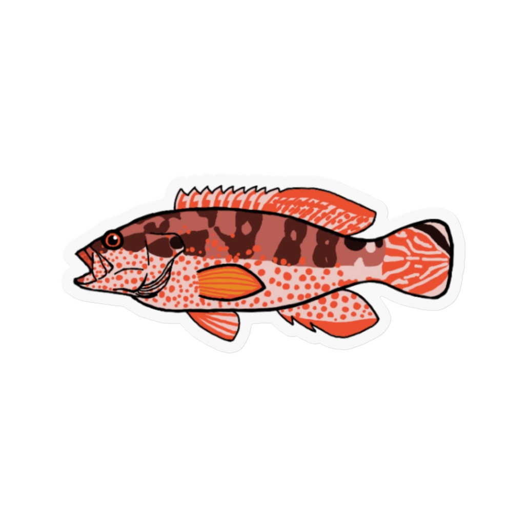 ミナミイソハタ クリアステッカー