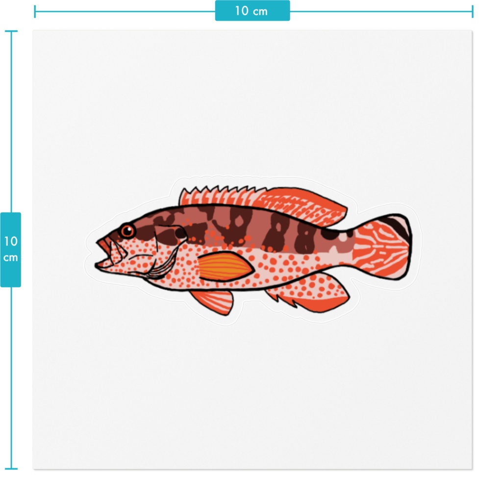 ミナミイソハタ クリアステッカー