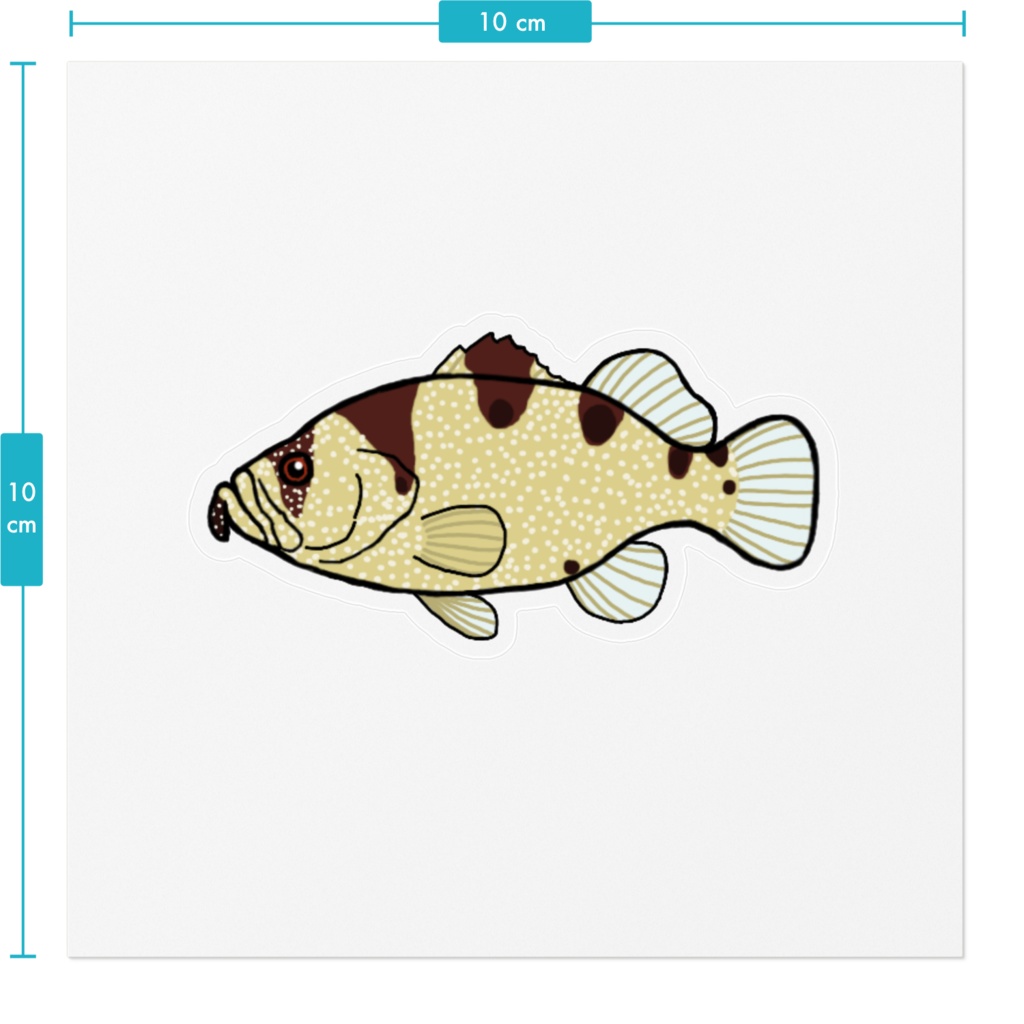 アゴハタ クリアステッカー