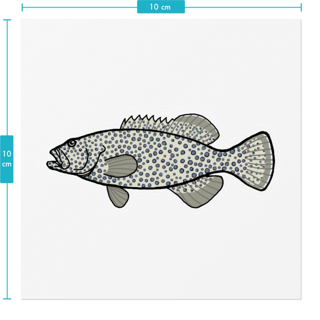 オオアオノメアラ クリアステッカー