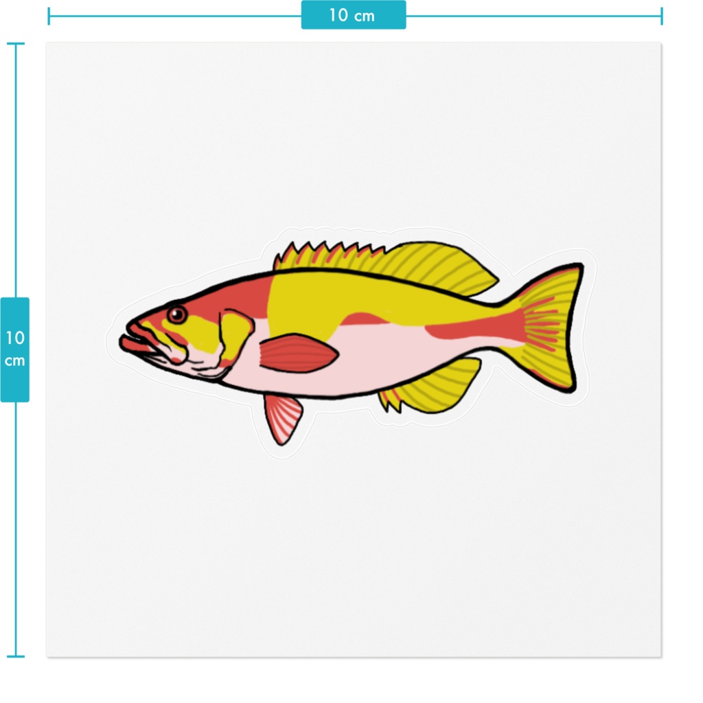 ヤマブキハタ クリアステッカー