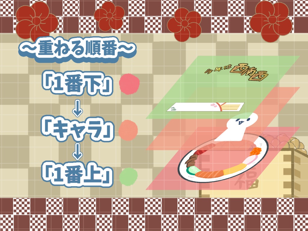 🍣恵方巻きアイコンリング素材🍣