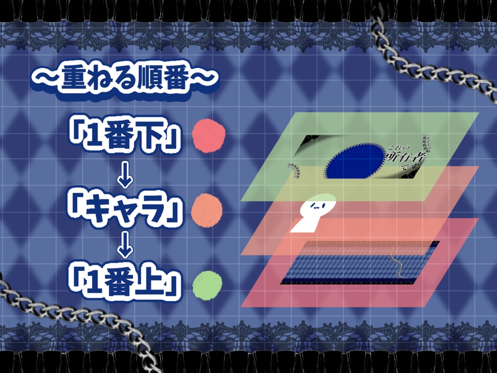 置くだけ❣️これの所有者IRIAMヘッダー素材⛓️