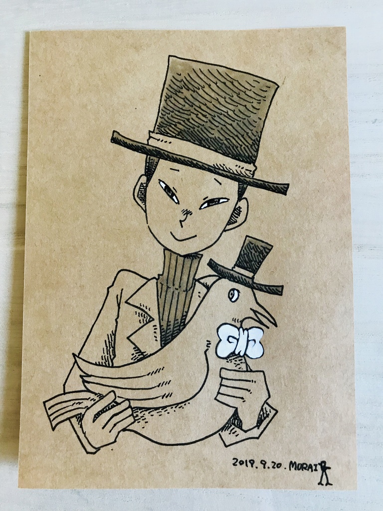 ドローイング原画『先生と私』