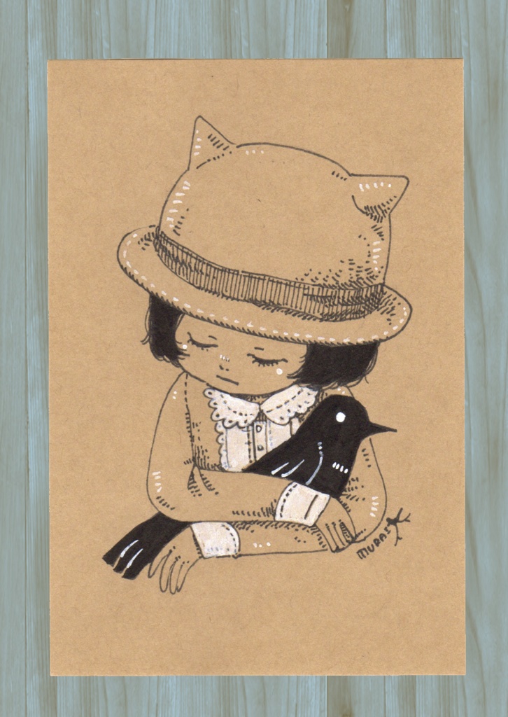 ドローイング原画『大切な友だち』