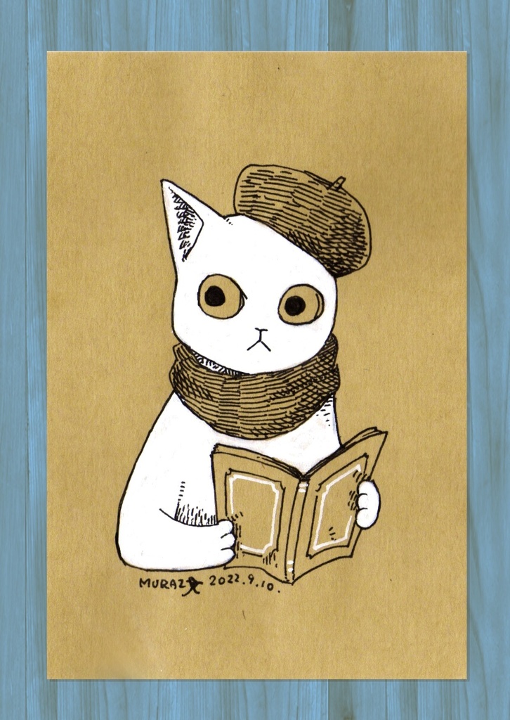 ドローイング原画『読書の秋』