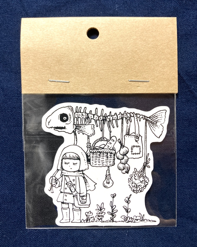 白黒ステッカー