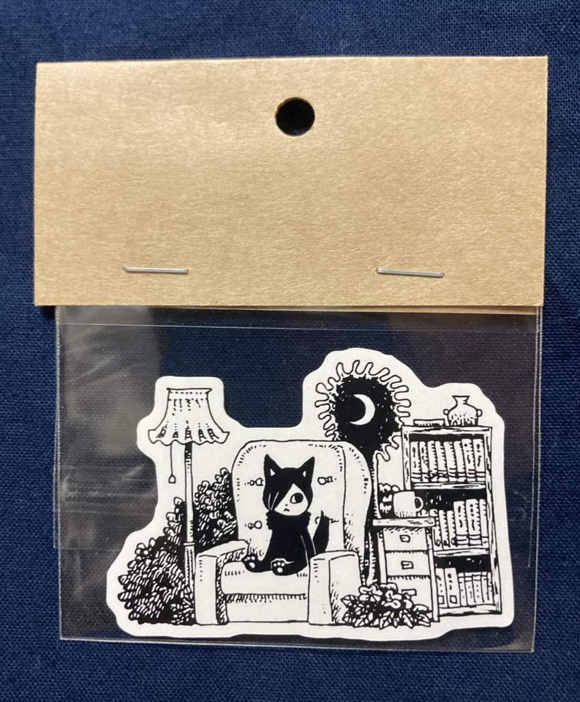 白黒ステッカー