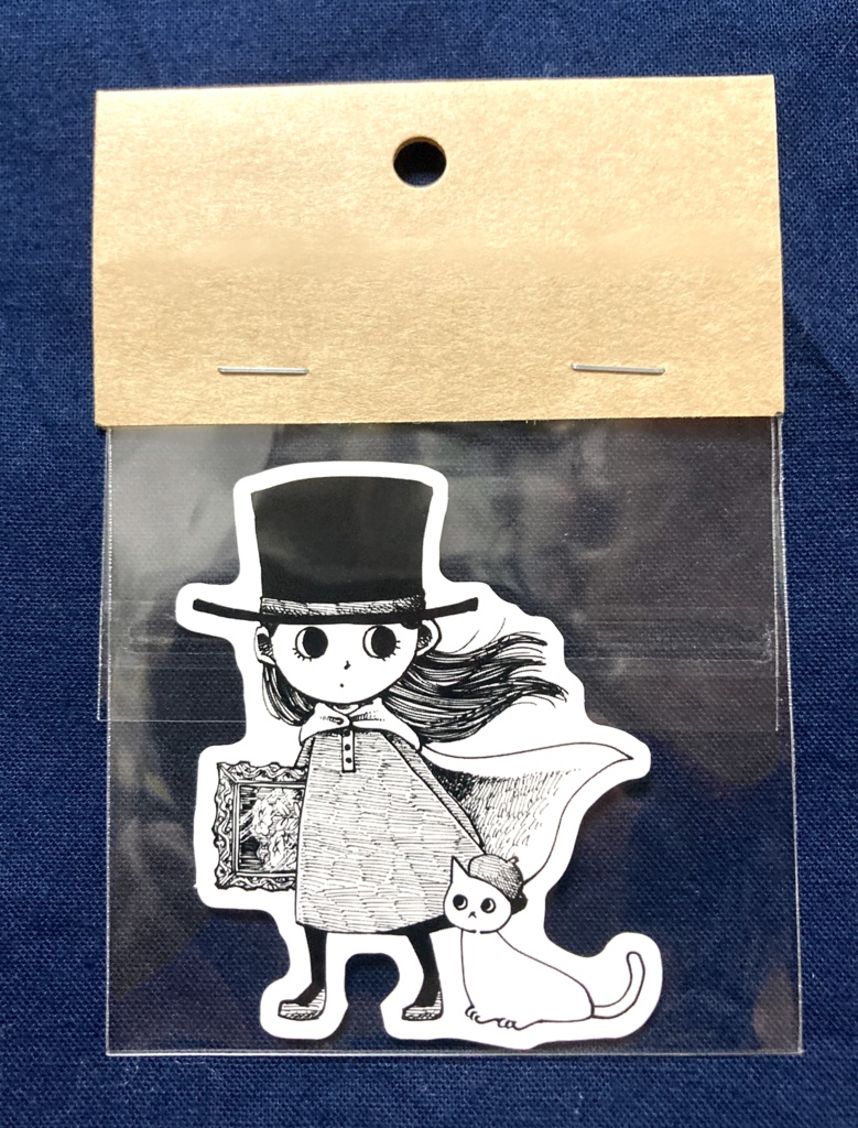 白黒ステッカー