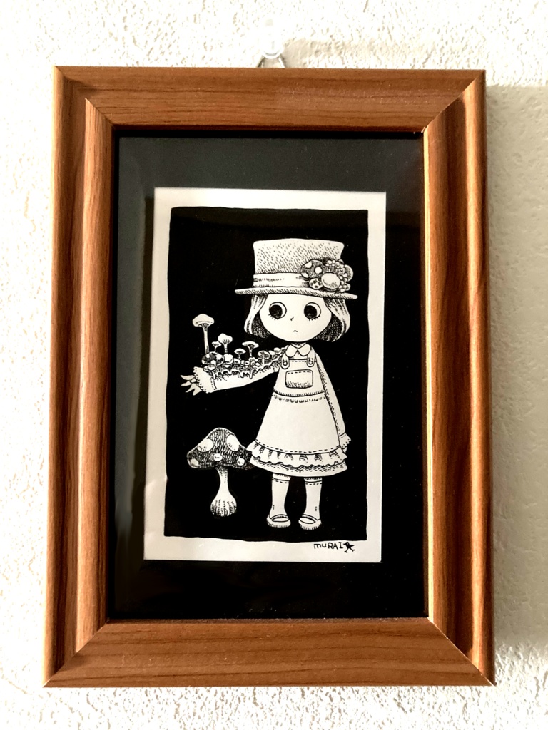イラスト原画『キノコ少女』