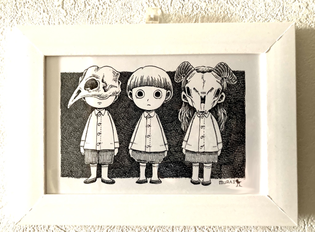 イラスト原画『骨の子供達』