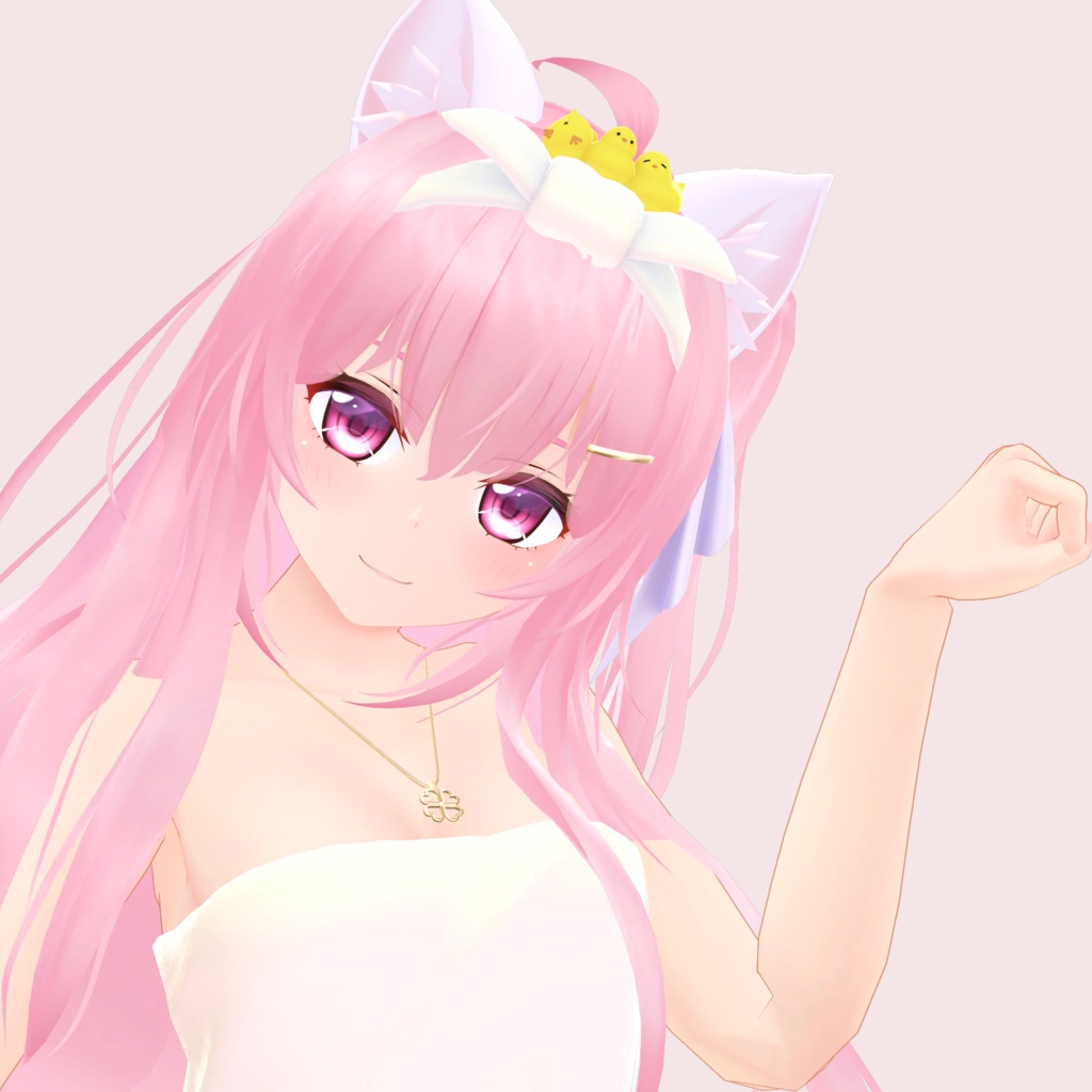 BathTowel_with_hiyoko 複数アバター対応 バスタオル