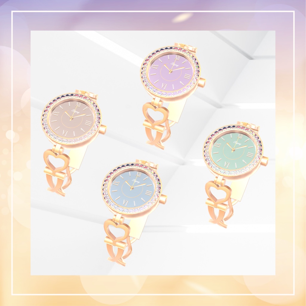 【33アバター対応】CrystalWatch (Watch02)