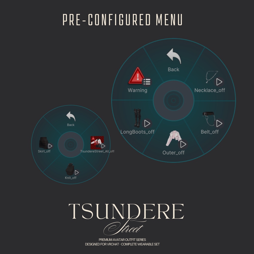 【複数アバター対応】TsundereStreet /ツンデレストリート