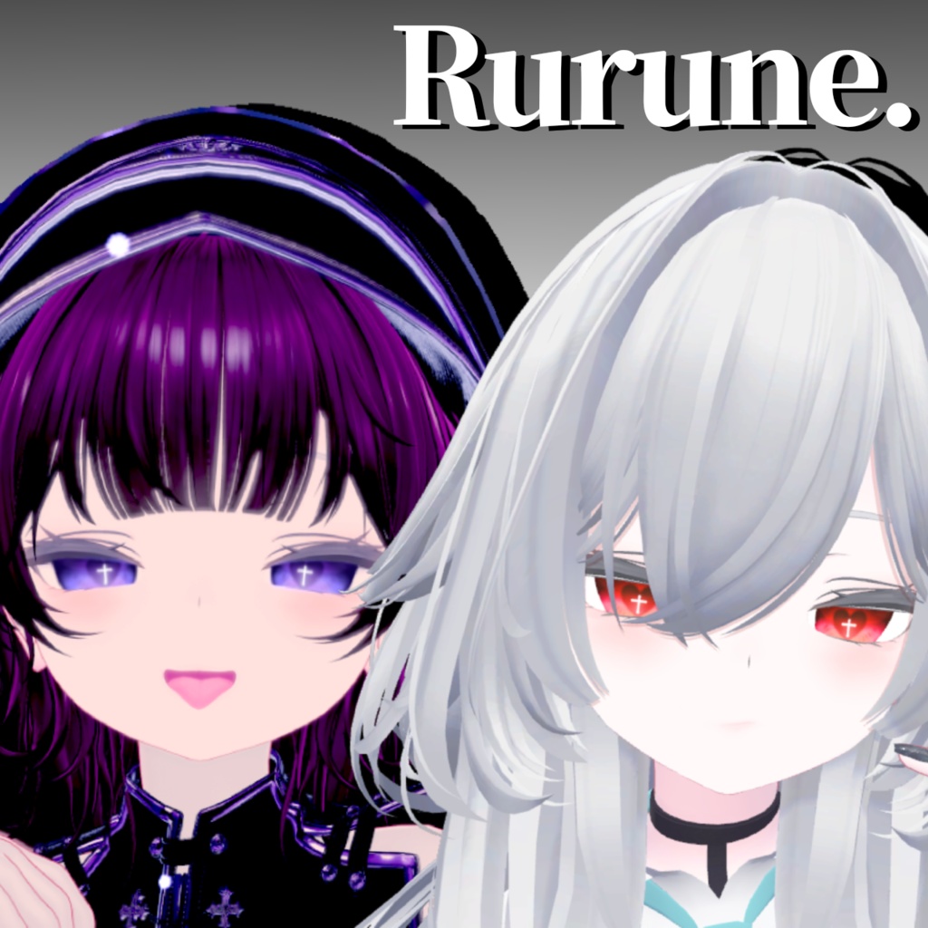 【♡発売記念SALE♡】♡♰やみかわクロスハートアイ♰♡ 5アバター対応