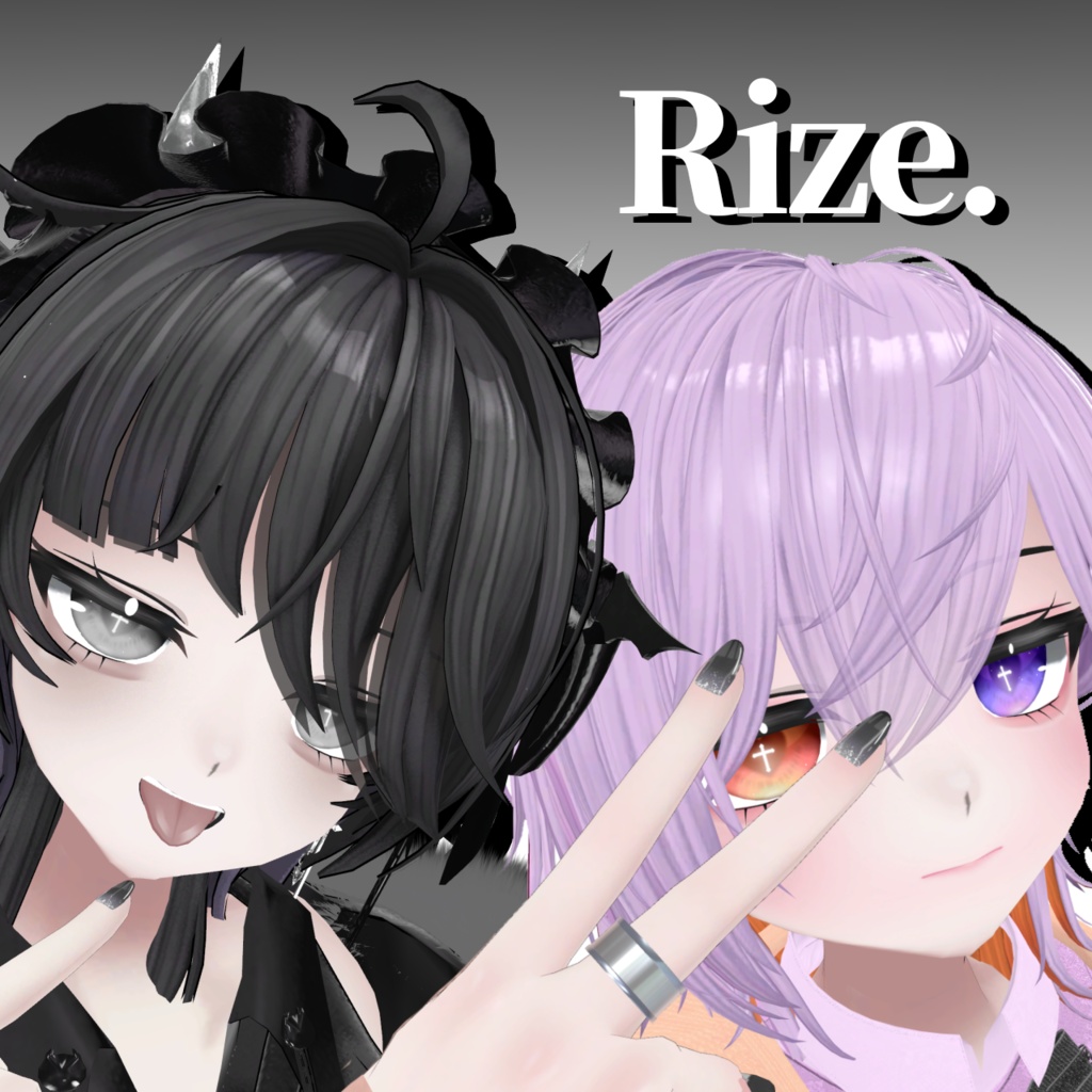 【♡発売記念SALE♡】♡♰やみかわクロスハートアイ♰♡ 5アバター対応