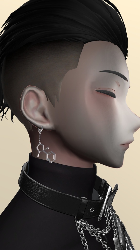 【VRChat】構造式ピアス 3種 【MA設定済】