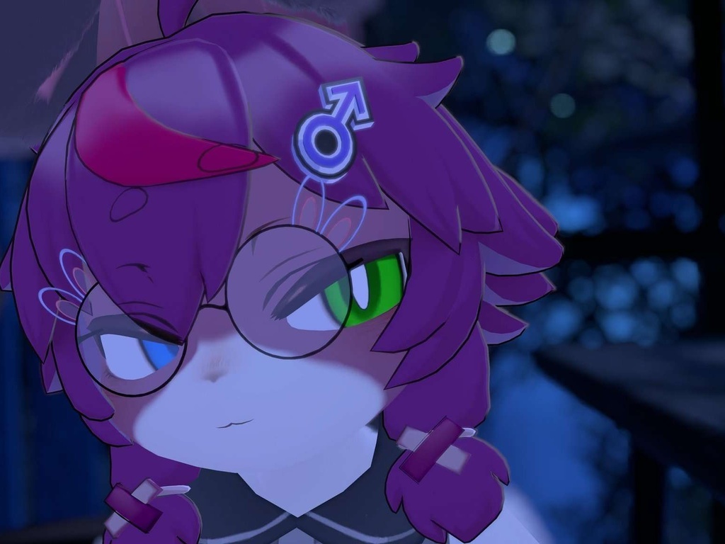 【VRC想定】けものメガネ 【MA設定済】