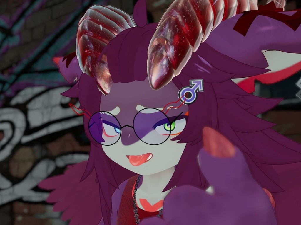 【VRC想定】けものメガネ 【MA設定済】