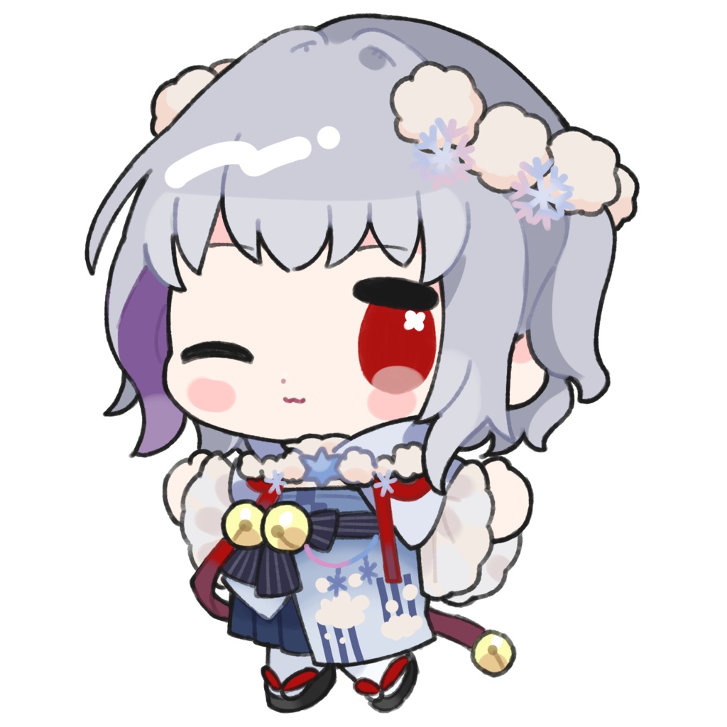 【花綵雪白】2周年記念缶バッジ4種