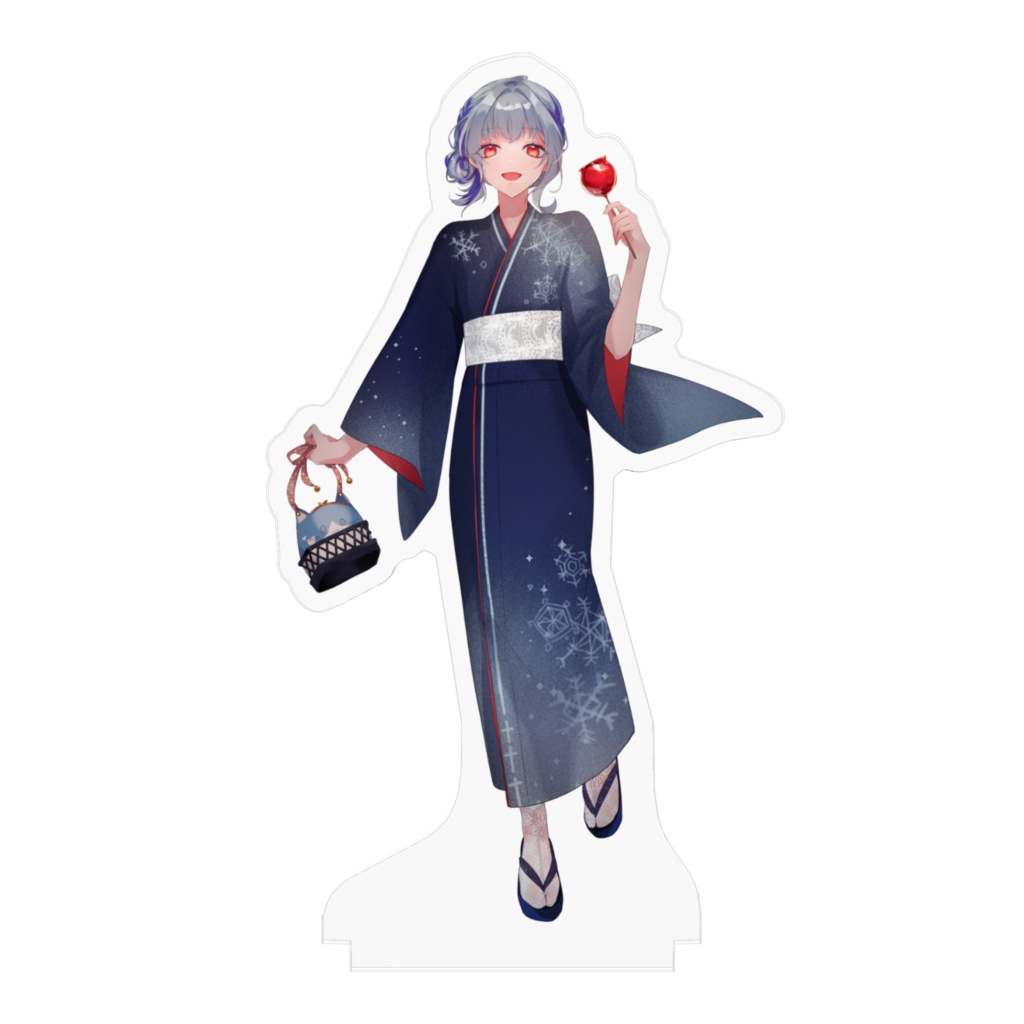 【花綵雪白】2024年浴衣モデルアクリルフィギュア