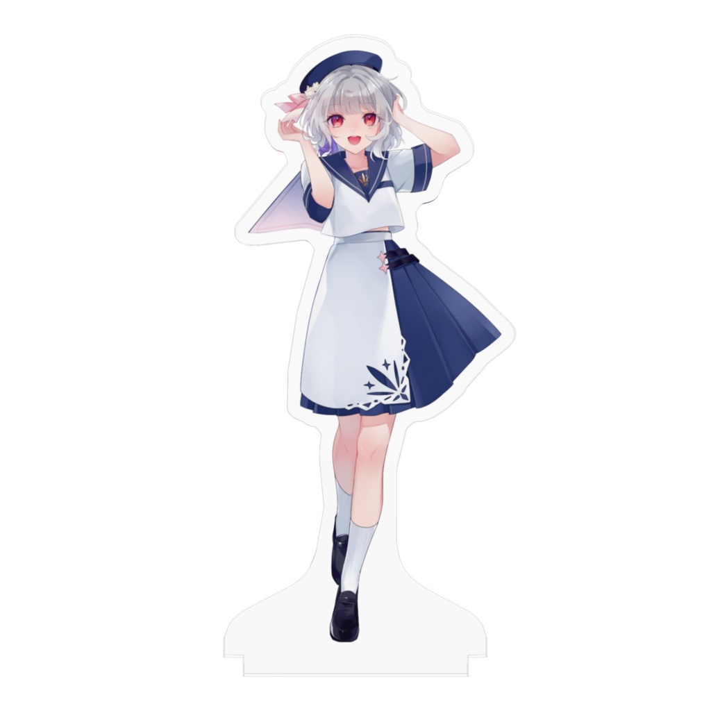 【花綵雪白】2024年8歳モデル夏セーラー服アクリルフィギュア