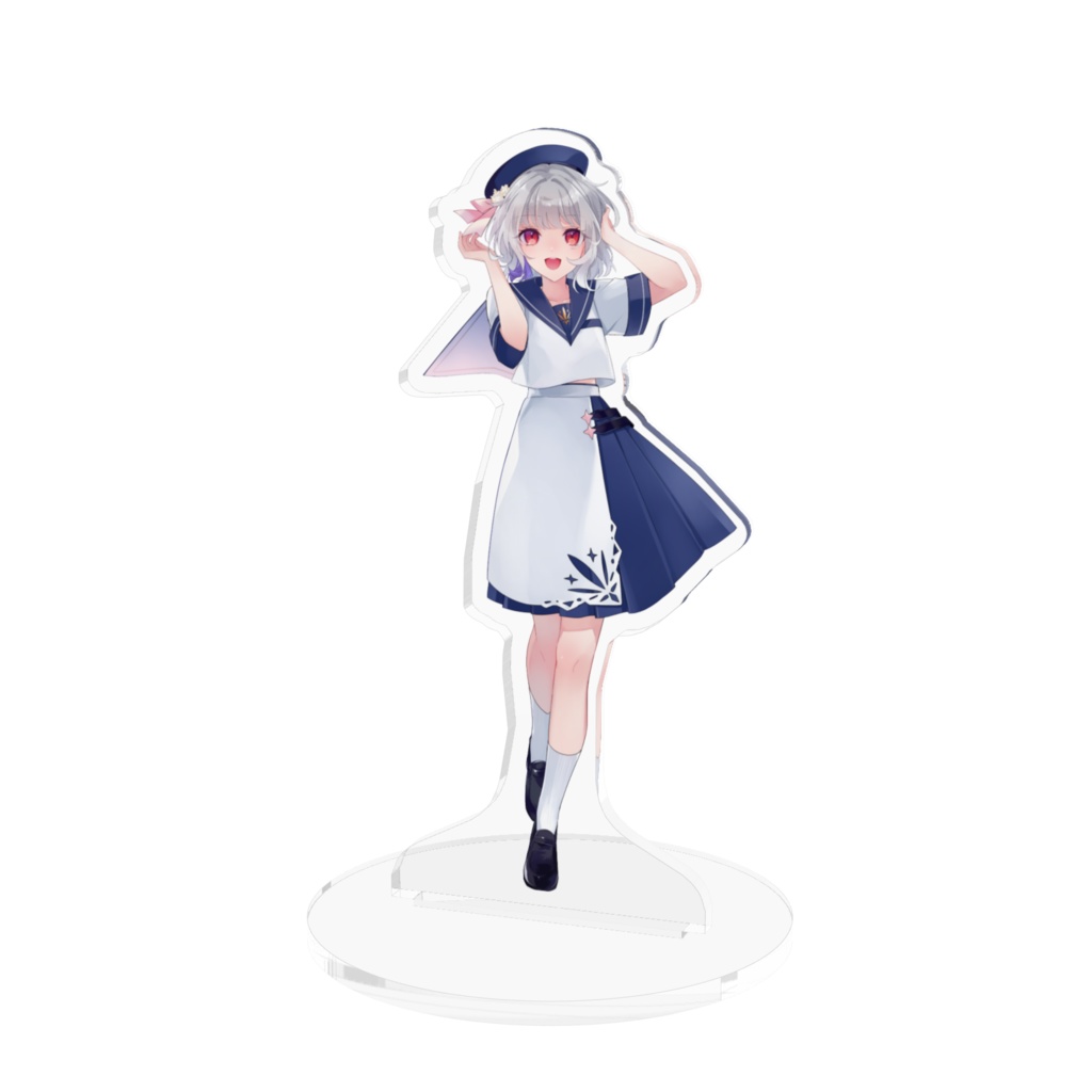 【花綵雪白】2024年8歳モデル夏セーラー服アクリルフィギュア