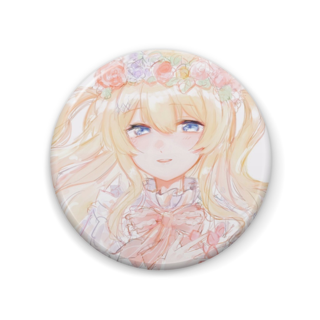 〖 恒常 〗花餐症 缶バッジ