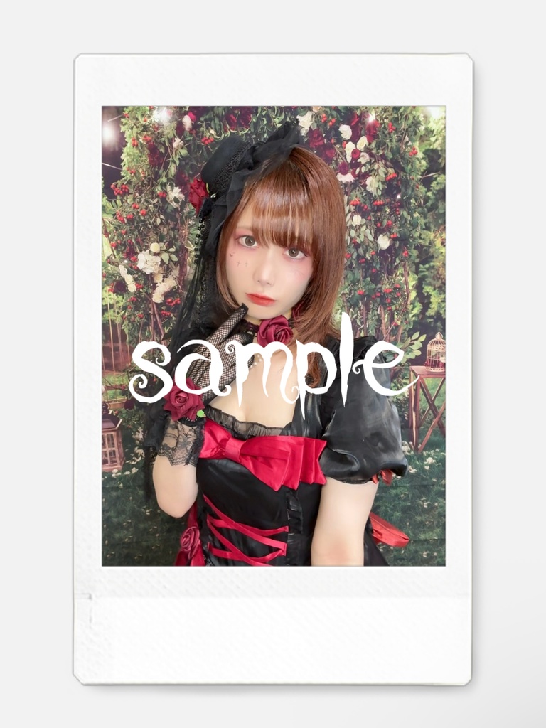 黒ドレスチェキ