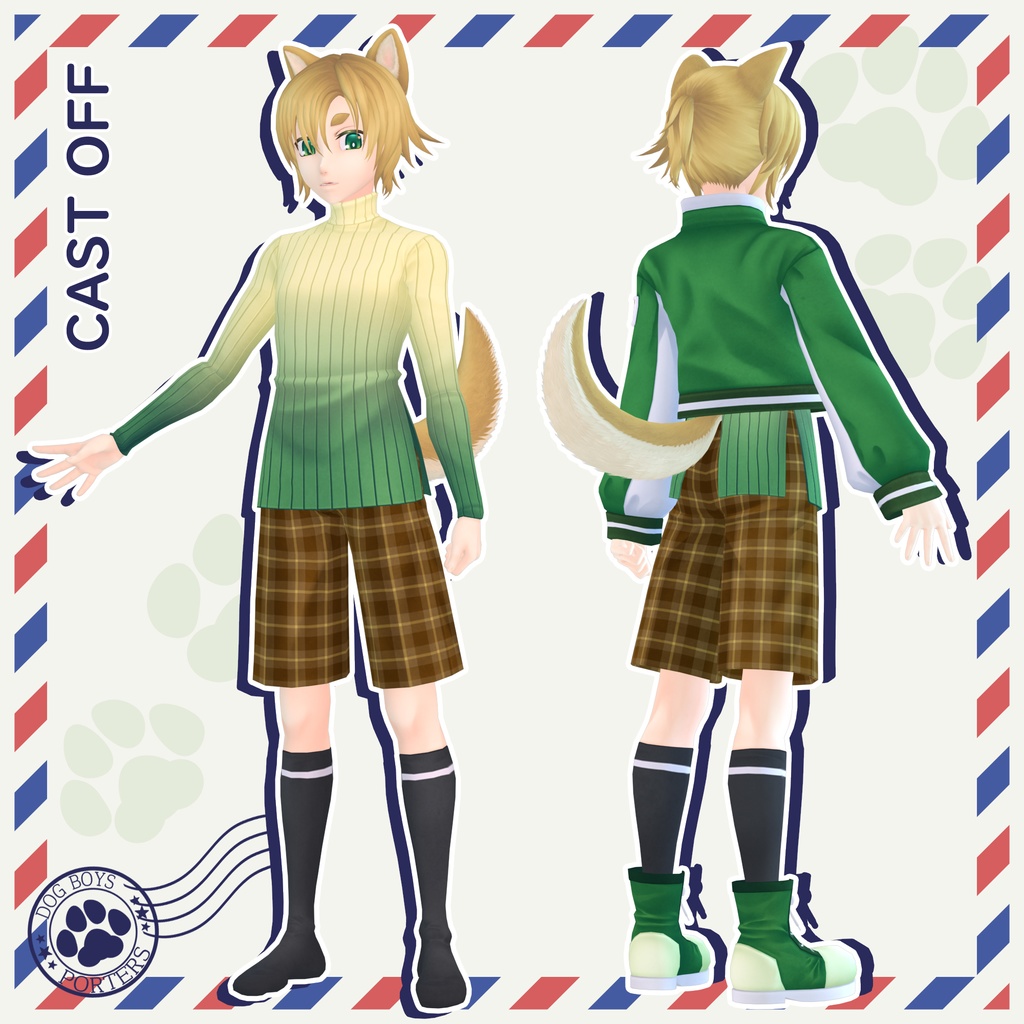 オリジナル3Dモデル【シバ】