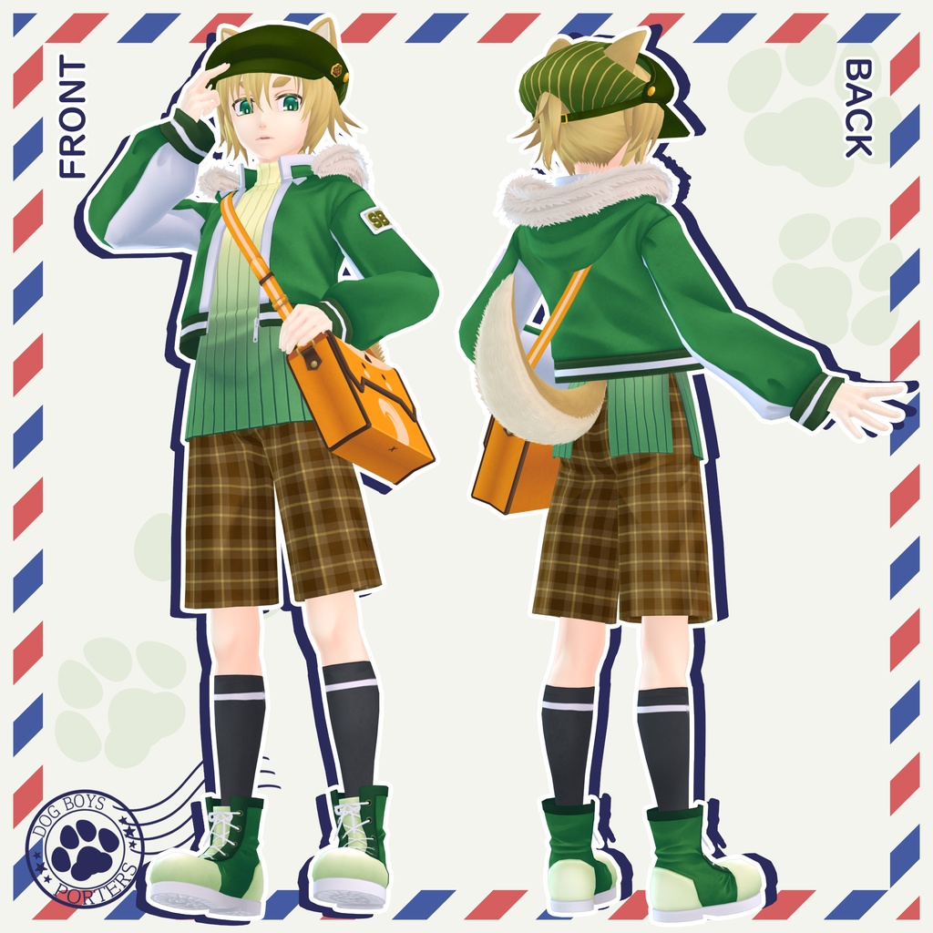 オリジナル3Dモデル【シバ】