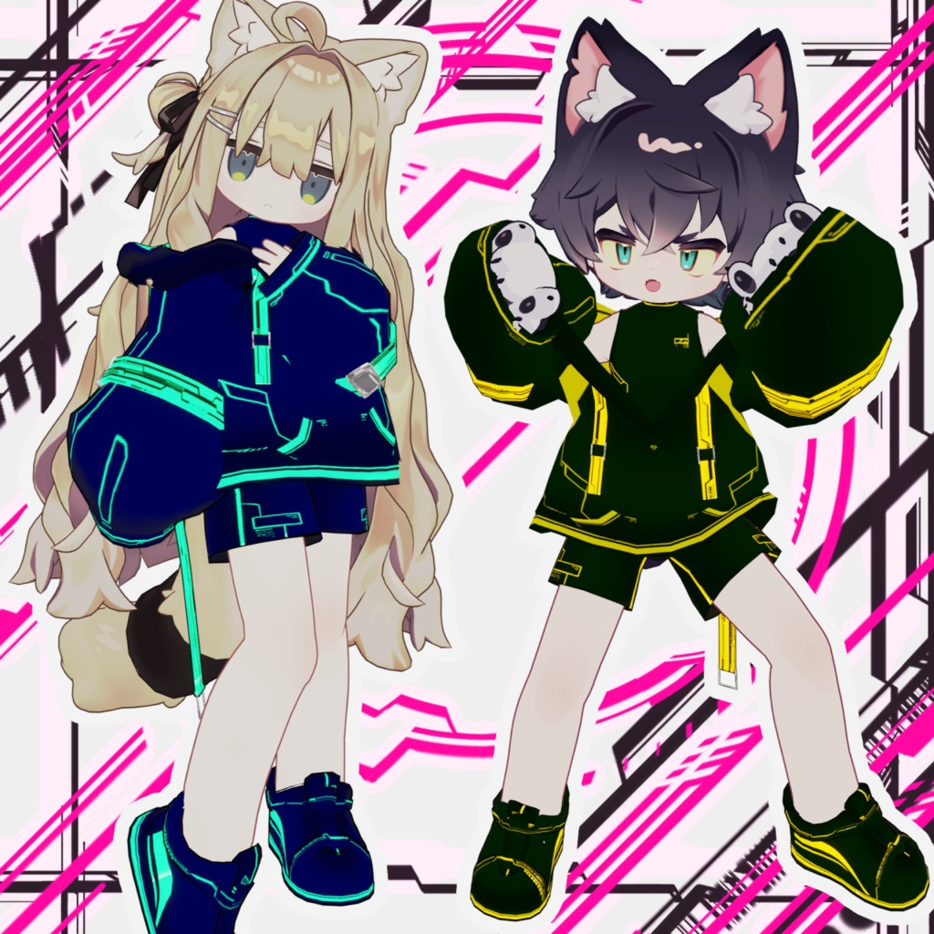 サイバーテック・ストリートウェアセット まめフレンズ他複数アバター対応しました
