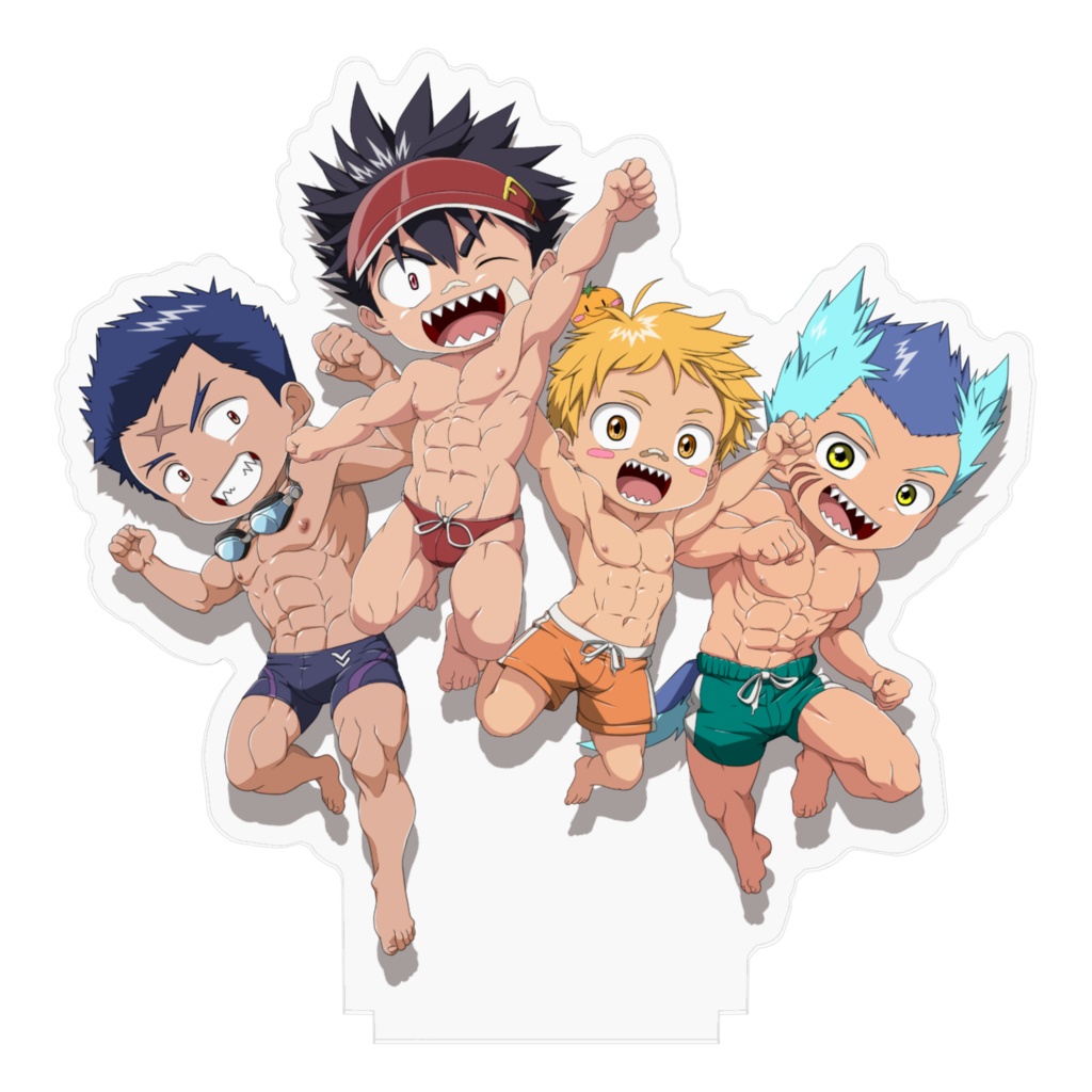 ギザ歯のムチムキ水着セット!