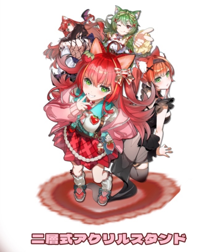 二層式アクリルスタンド