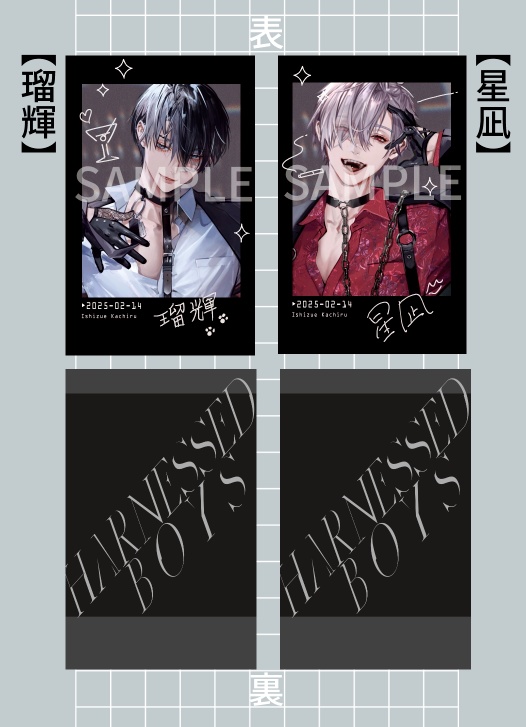 【チェキ風カード】HARNESSED BOYS