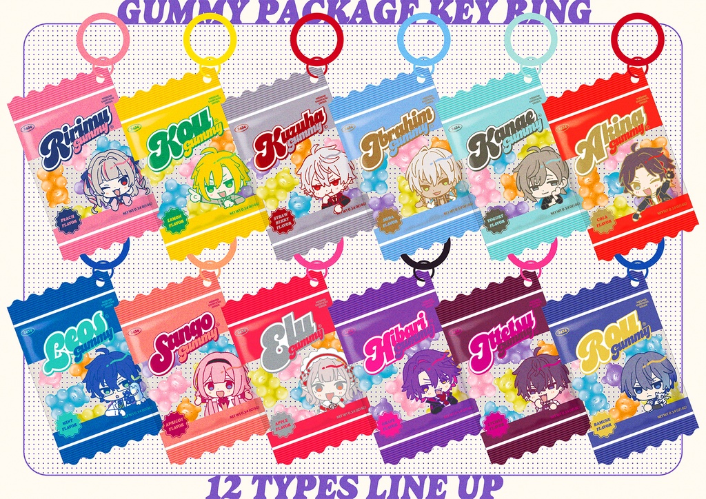 シャカシャカグミキーホルダー