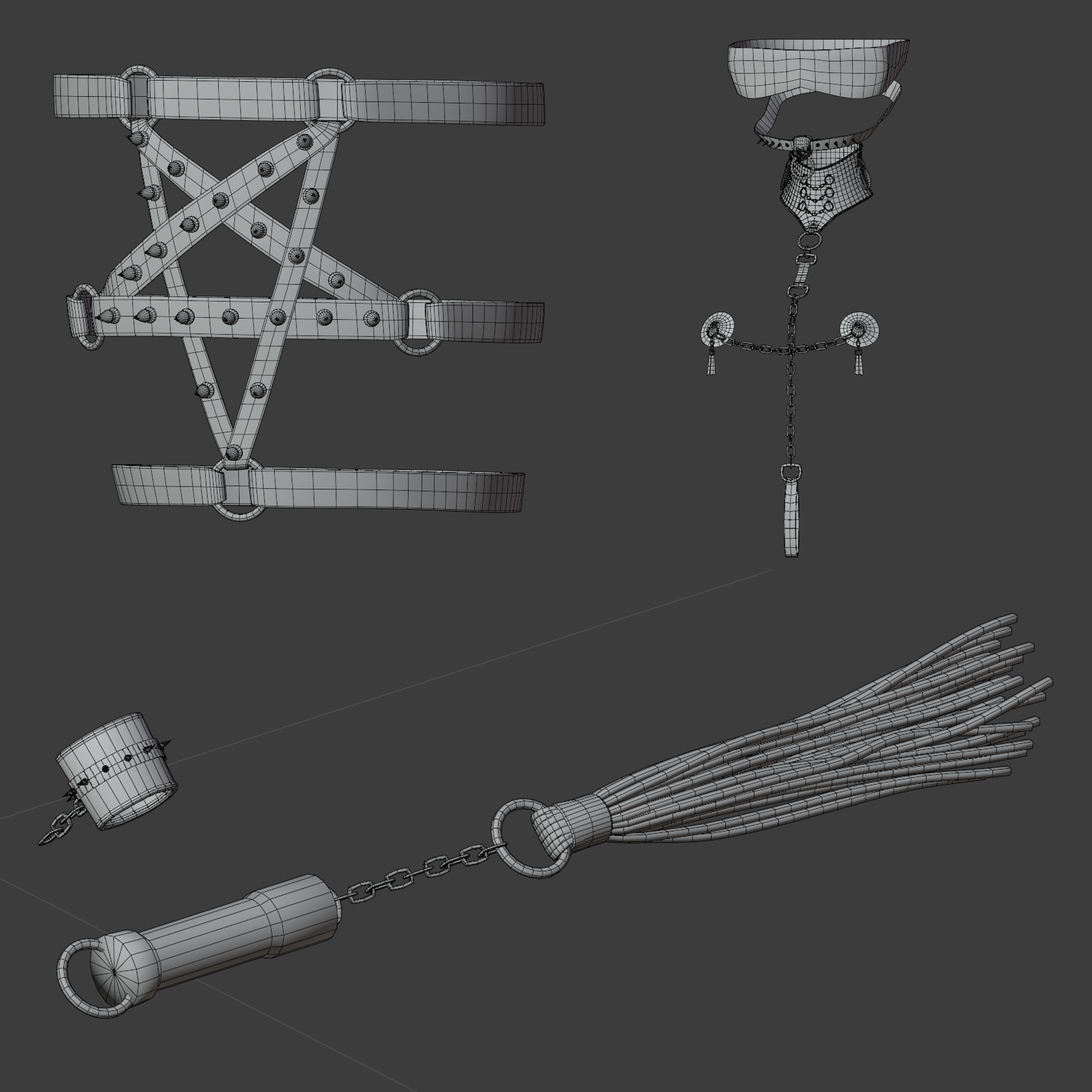BDSM Set - 3D Asset [VRChat] - zeitvr - BOOTH