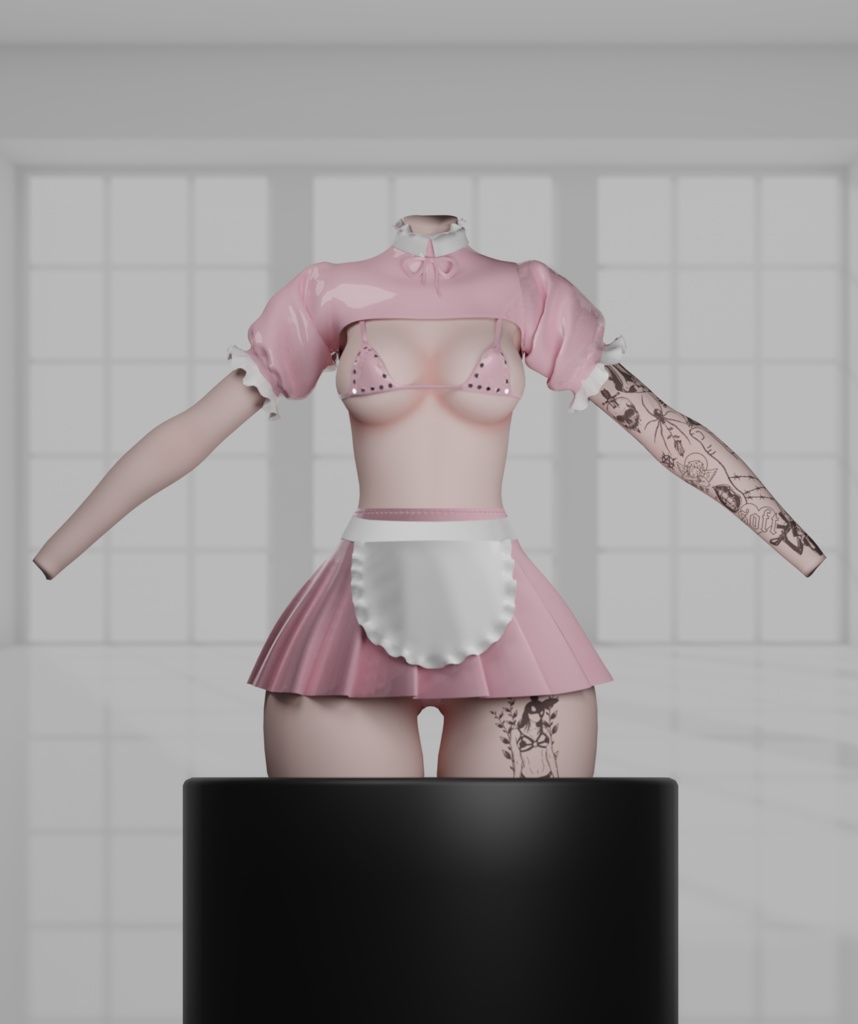 Maid Outfit - 3D Asset - Commercial Use