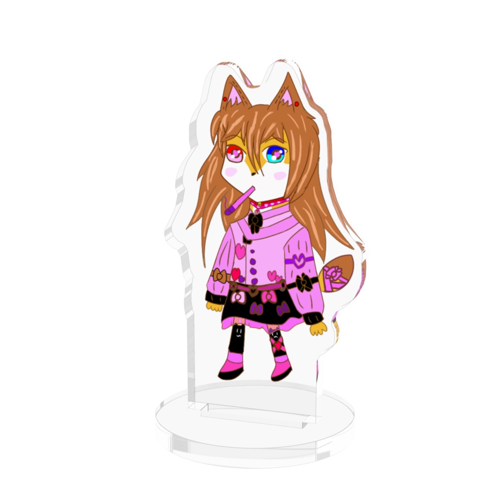 チビメンヘラメスケモキツネ深夜ちゃんのアクリルスタンド