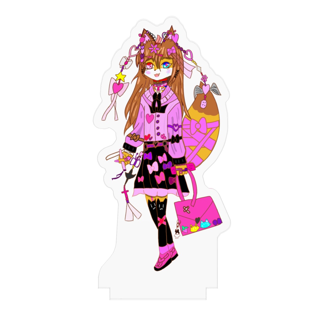 メンヘラメスケモキツネ深夜ちゃんのアクスタ(修正版)