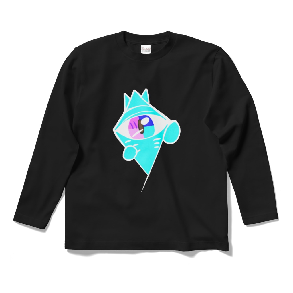 夏冬深夜ロゴ入りロングスリーブTシャツ
