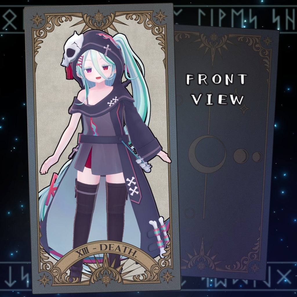 【オリジナル3Dモデル】魂を導く者『モル』