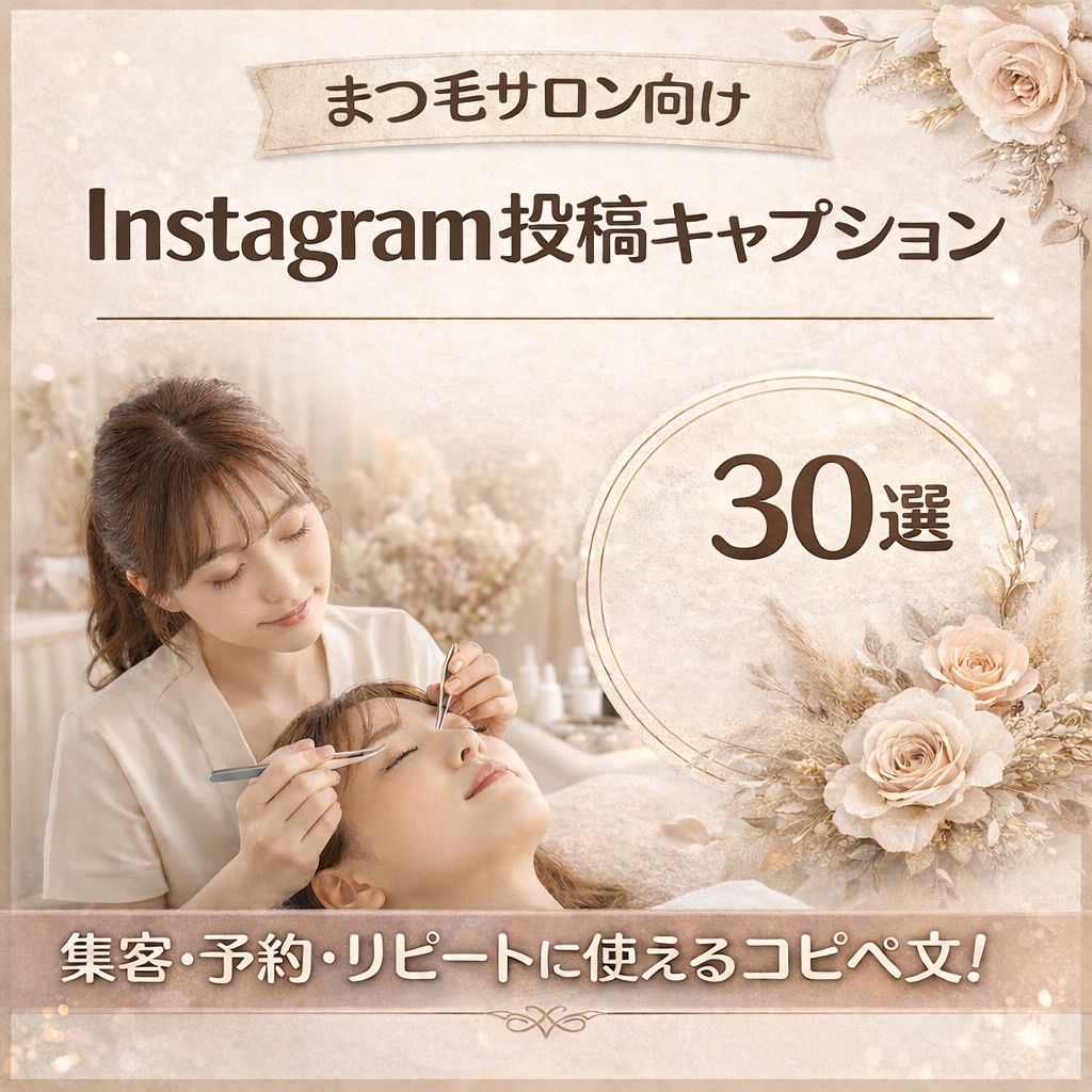 まつ毛サロン向け_Instagram投稿キャプション30選