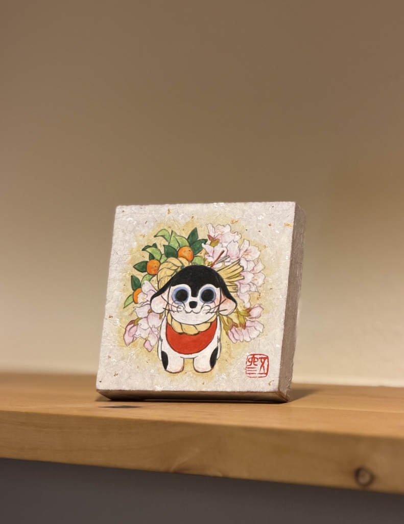 桜橘　たれ耳犬張子