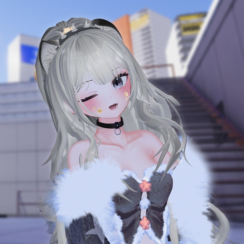 【3Dヘアモデル】スターハーフアップ  (Half Up Star)