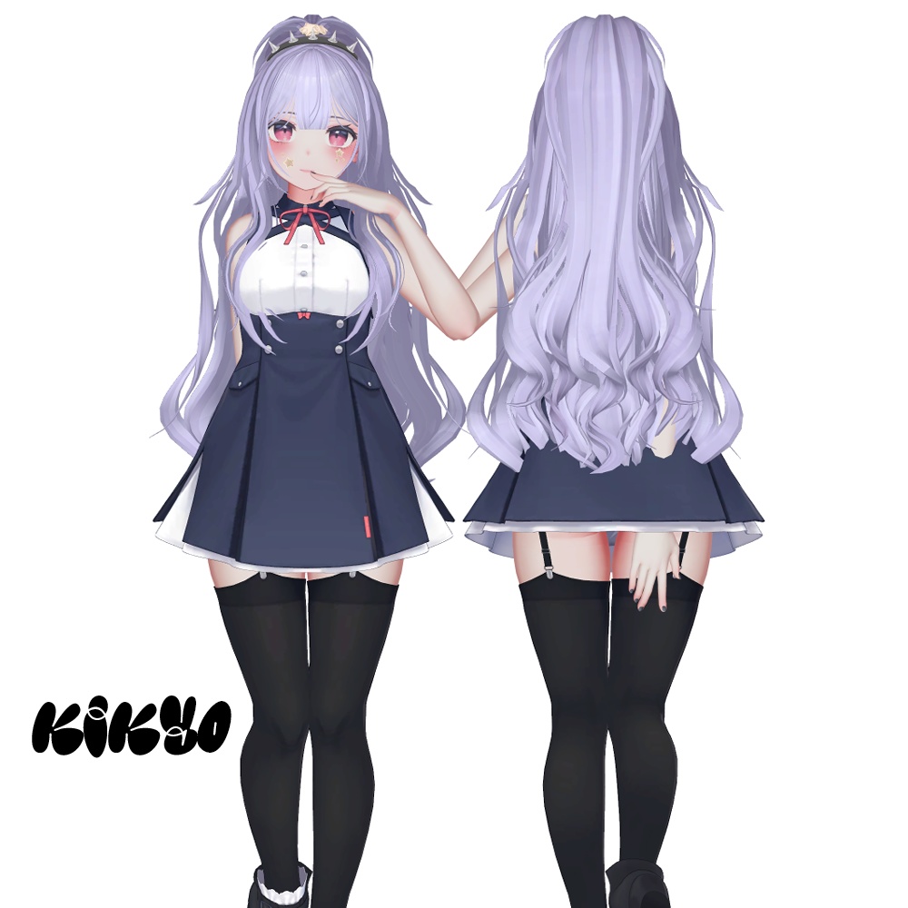 【3Dヘアモデル】スターハーフアップ  (Half Up Star)