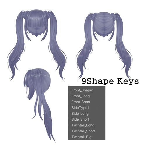 (ダブル団子ヘア) Dubble Dango Hair