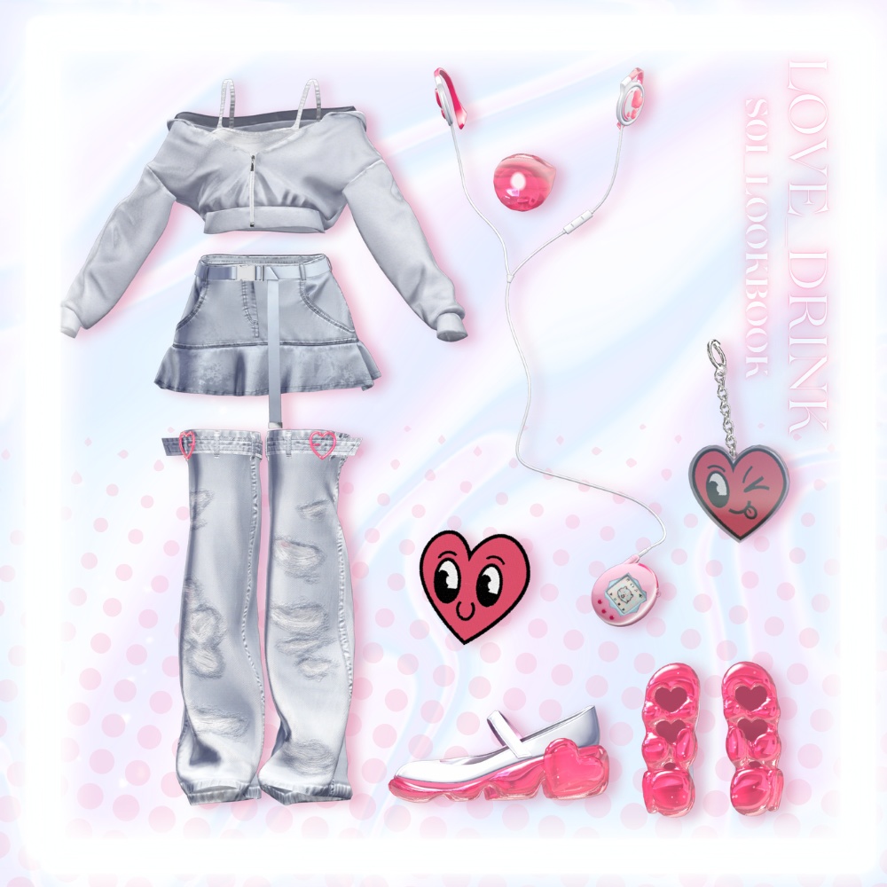 💗【On Sale !! 10アバター対応】 Love_Drink With S0i Lookbook 💗