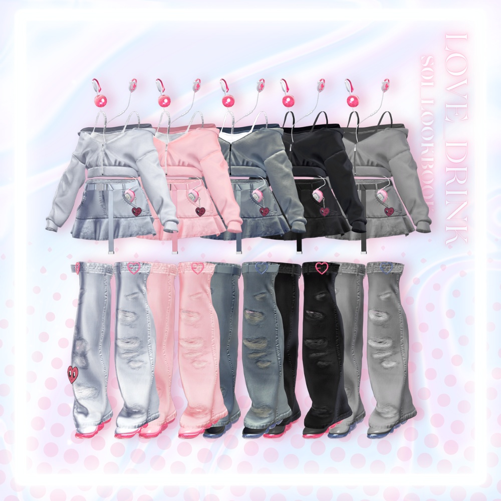 💗【On Sale !! 10アバター対応】 Love_Drink With S0i Lookbook 💗